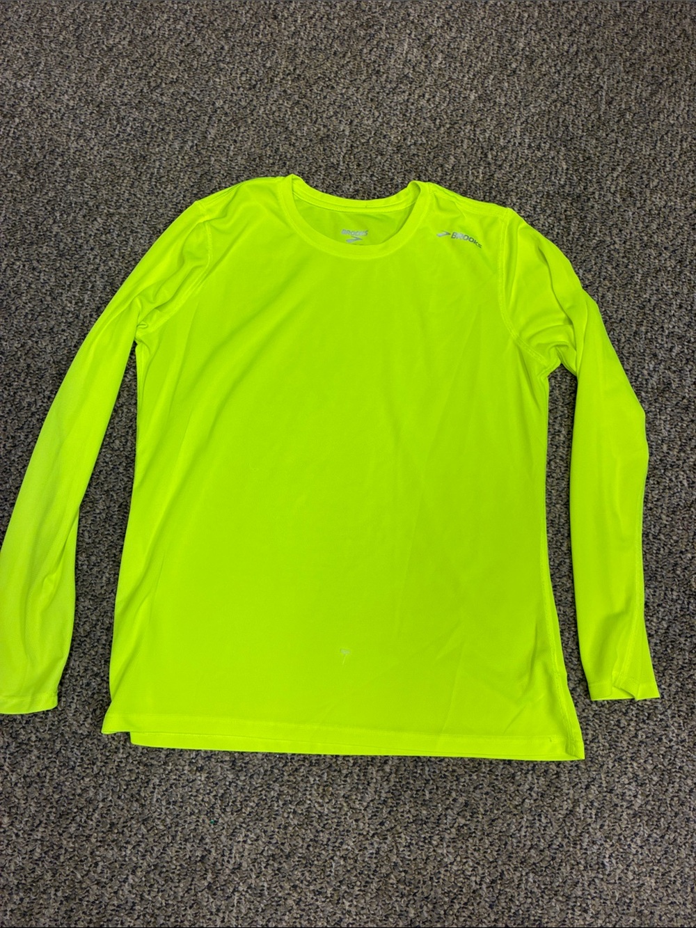 Brooks Women's Long Sleeve Performance Tee - Neon Yellow